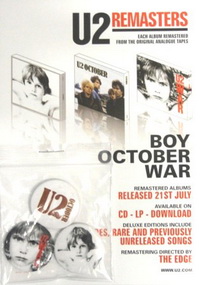 U2 "War"; "Boy"; "October" переизданные [July 18-21 2008] / Rock