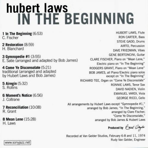 Hubert Laws - In The Beginning (1974) / Jazz, Fusion, Blues