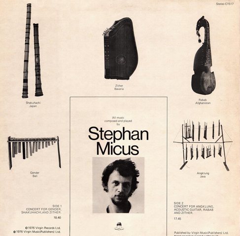 Stephan Micus - Archaic Concerts (1976) /  ethnic, world, pillow music, ECM