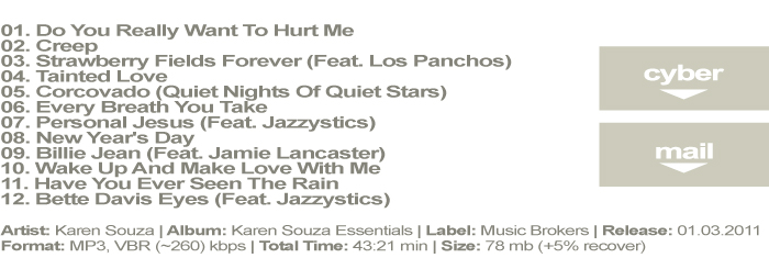 Karen Souza — Karen Souza Essentials (2011) / Jazz, Nu Jazz, Bossa Nova Karen Souza — Karen Souza Essentials (2011) / Jazz, Nu Jazz, Bossa Nova