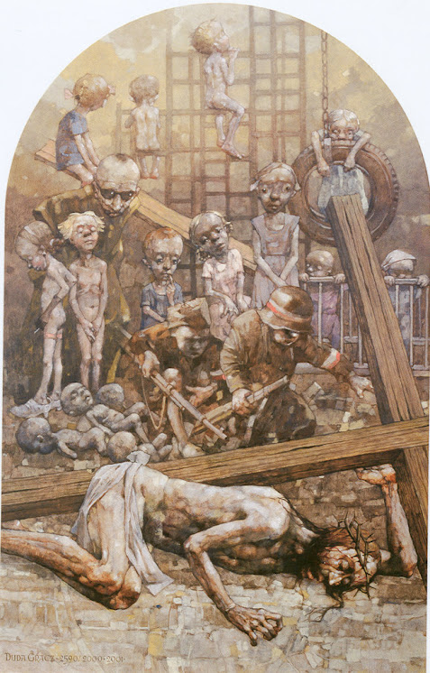 Ежи Дуда-Грач (Jerzy Duda-Gracz) и его странный мир / "Шопен", цикл "Голгофа".